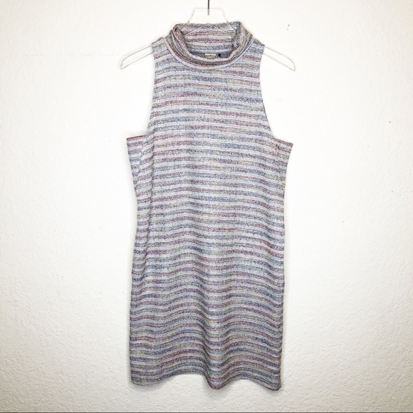 Akemi + Kin | Mock Neck Striped Sleeveless Dress S - Picture 2 of 7